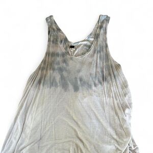 Gray Tie-Dye Women's Tank Top